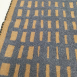 mina perhonen sora check ひざ掛け ブランケット ブラウン グレー レディース ミナペルホネン【中古】5-1215T◎