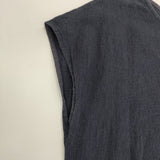 JURGEN LEHL フレンチスリーブ ノースリーブ ワンピース ネイビー レディース ヨーガンレール【中古】6-0421S△