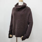 JURGEN LEHL ハイネック タートル セーター ニット ブラウン ミックス レディース ヨーガンレール【中古】6-0114T∞