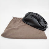 BOTTEGA VENETA レザー がま口 クラッチバッグ ブラック レディース ボッテガヴェネタ【中古】5-1210G♪
