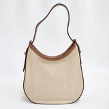 TOD'S オーボエバッグ T タイムレス ラフィア ショルダーバッグ ベージュ レディース トッズ【中古】5-1210G♪