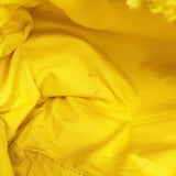 COS ラージクラッチバッグ フェイクファー クラッチバッグ イエロー レディース コス【中古】5-1215T◎