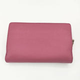 Kate Spade ラウンドファスナー ウォレット 牛革 レザー 二つ折り財布 ピンク レディース ケイトスペード【中古】6-0212G∞