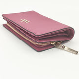 Kate Spade ラウンドファスナー ウォレット 牛革 レザー 二つ折り財布 ピンク レディース ケイトスペード【中古】6-0212G∞