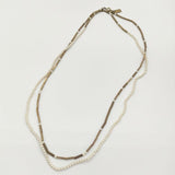 petite robe noire パール ゴールド ロング ネックレス ゴールド ベージュ レディース プティローブノアー【中古】6-0212G∞