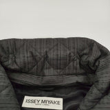 ISSEY MIYAKE WHITE LABEL IM34FA701 サイズ2 プリーツ ショールカラー コート ブラック レディース イッセイミヤケ【中古】5-1226T♪