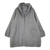 45R/45rpm ウール縮絨フードコート 定価62700円 サイズ3 コート グレー レディース フォーティーファイブアールピーエム【中古】5-1219T♪