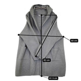 45R/45rpm ウール縮絨フードコート 定価62700円 サイズ3 コート グレー レディース フォーティーファイブアールピーエム【中古】5-1219T♪