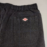 Danton リファインウール イージーパンツ JD-2540 WRF チェック パンツ チャコールグレー ネイビー レディース ダントン【中古】6-0124T∞
