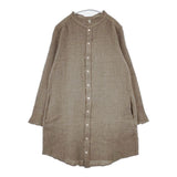 wash wash ウール シャツワンピ ワンピース ベージュ レディース ウォッシュウォッシュ【中古】6-0124T∞