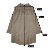 wash wash ウール シャツワンピ ワンピース ベージュ レディース ウォッシュウォッシュ【中古】6-0124T∞
