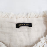 R&D.M.Co- COTTON FRILL COLLAR コットンフリルカラー 付け衿 襟 定価24200円 6198 ナチュラル レディース オールドマンズテーラー【中古】5-1219G♪