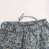 nest Robe リネンリバティフリルパンツ 花柄 定価31900円 01251-1060 イージー パンツ 25SS ブルー レディース ネストローブ【中古】5-1210M♪