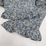 nest Robe リネンリバティフリルパンツ 花柄 定価31900円 01251-1060 イージー パンツ 25SS ブルー レディース ネストローブ【中古】5-1210M♪