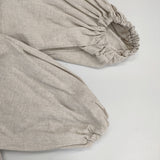 nest Robe 【UpcycleLino】バルーンスリーブサロペット 定価42900円 オールインワン ツナギ 24SS ナチュラル レディース ネストローブ【中古】6-0329M♪