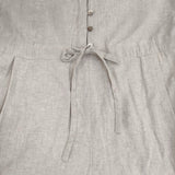 nest Robe 【UpcycleLino】バルーンスリーブサロペット 定価42900円 オールインワン ツナギ 24SS ナチュラル レディース ネストローブ【中古】6-0329M♪