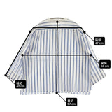 MARGARET HOWELL SILK COTTON BOLD STRIPE SHIRT コットンシルク ストライプ バンドカラー 578-0152513 長袖シャツ ブルー ホワイト レディース マーガレットハウエル【中古】6-0309M♪