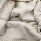 UNIVERSAL TISSU ボア BIGフーディワイドパーカー 定価16500円 TS193CT075 24AW アイボリー レディース ユニバーサルティシュ【中古】5-1210T♪