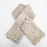 COLDBREAKER ボア ウール100％ マフラー ベージュ レディース コールドブレーカー【中古】5-1215T◎