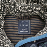 mina perhonen skip ra2224 サイズ36 フード裏ボア ダウンベスト ネイビー レディース ミナペルホネン【中古】5-1226T♪