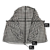 オオカミとフクロウ チェックオオカミとうたたねのノワール ギンガムチェック PTM-2413 ブラウス シャツ ブラック ホワイト レディース オオカミとフクロウ【中古】6-0224M♪