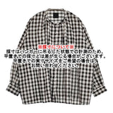 オオカミとフクロウ チェックオオカミとうたたねのノワール ギンガムチェック PTM-2413 ブラウス シャツ ブラック ホワイト レディース オオカミとフクロウ【中古】6-0224M♪
