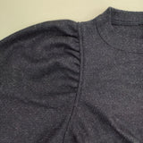 45R/45rpm 新品 ジャージフラノのドレス 定価74800円 ウール ワンピース 25AW ネイビー レディース フォーティーファイブアールピーエム【中古】5-1220T∞