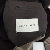 adam et Rope GAO-28150-B リバーシブルコート チェック ベルト付き コート グレー ブラック レディース アダムエロペ【中古】6-0124T∞