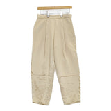 adam et Rope サテンテーパードパンツ GAS-2736-B サイズ36 パンツ ベージュ レディース アダムエロペ【中古】6-0322M◎