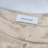 adam et Rope サテンテーパードパンツ GAS-2736-B サイズ36 パンツ ベージュ レディース アダムエロペ【中古】6-0322M◎