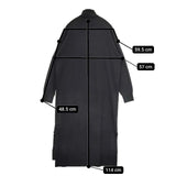 adam et Rope タートルネック ウール ワンピース ブラック レディース アダムエロペ【中古】6-0122T∞