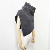 JOURNAL STANDARD ウォッシャブルウールケーブルネックウォーマー スヌード ネックウォーマー チャコールグレー レディース ジャーナルスタンダード【中古】5-1215T◎