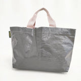 Herve Chapelier 2012PP フュズィ×ドラジェ マルシェバッグM トートバッグ グレー レディース エルベ・シャプリエ【中古】6-0312G∞