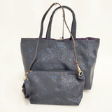 Desigual BOLS CUENCA METAL SPLATTER バッグインバッグ トートバッグ ネイビー レディース デジグアル【中古】6-0312G∞
