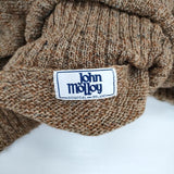 John Molloy アイルランド製 ウール タートルネック セーター ニット ブラウン ミックス レディース ジョンモロイ【中古】6-0124T∞