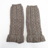 HIGHLAND2000 ケーブル編み ニット ウール レッグウォーマー その他ファッション雑貨 ブラウン レディース ハイランド2000【中古】5-1215T◎