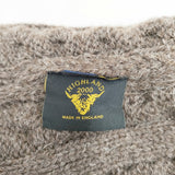 HIGHLAND2000 ケーブル編み ニット ウール レッグウォーマー その他ファッション雑貨 ブラウン レディース ハイランド2000【中古】5-1215T◎