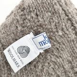 HIGHLAND2000 ケーブル編み ニット ウール 帽子 ニットキャップ ブラウン レディース ハイランド2000【中古】5-1215T◎