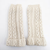 HIGHLAND2000 ケーブル編み ニット ウール レッグウォーマー その他ファッション雑貨 オフホワイト レディース ハイランド2000【中古】5-1215T◎