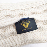 HIGHLAND2000 ケーブル編み ニット ウール レッグウォーマー その他ファッション雑貨 オフホワイト レディース ハイランド2000【中古】5-1215T◎