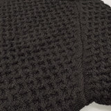 dahl’ia ウール クルーネック ケーブル セーター ニット ブラック レディース ダリア【中古】5-1226T♪