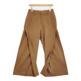 Uhr Open back Vest Slit Pants オープンバックベスト スリットパンツ サイズ38 セットアップ 20SS ブラウン レディース ウーア【中古】6-0309M♪