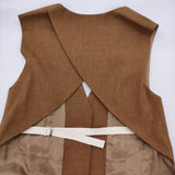 Uhr Open back Vest Slit Pants オープンバックベスト スリットパンツ サイズ38 セットアップ 20SS ブラウン レディース ウーア【中古】6-0309M♪