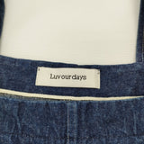 LUV OUR DAYS オーバーオール デニム サロペット ブルー レディース ラブアワーデイズ【中古】6-0203G♪