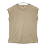 AURALEE ノースリーブ 丸胴 コットン サイズ1 日本製 A8ST07ST Ｔシャツ カットソー ベージュ レディース オーラリー【中古】6-0421S△