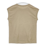 AURALEE ノースリーブ 丸胴 コットン サイズ1 日本製 A8ST07ST Ｔシャツ カットソー ベージュ レディース オーラリー【中古】6-0421S△