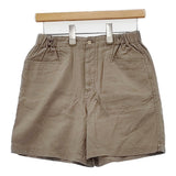 MHL. 578-141271 リネンコットン イージーパンツ ショートパンツ ハーフパンツ ショーツ グレージュ レディース エムエイチエル【中古】6-0421S△