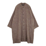 JURGEN LEHL ウールアルパカリネン 日本製 J0134FC622 ノーカラー コート ブラウン レディース ヨーガンレール【中古】5-1210T♪