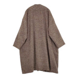 JURGEN LEHL ウールアルパカリネン 日本製 J0134FC622 ノーカラー コート ブラウン レディース ヨーガンレール【中古】5-1210T♪