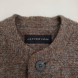 JURGEN LEHL ウールアルパカリネン 日本製 J0134FC622 ノーカラー コート ブラウン レディース ヨーガンレール【中古】5-1210T♪